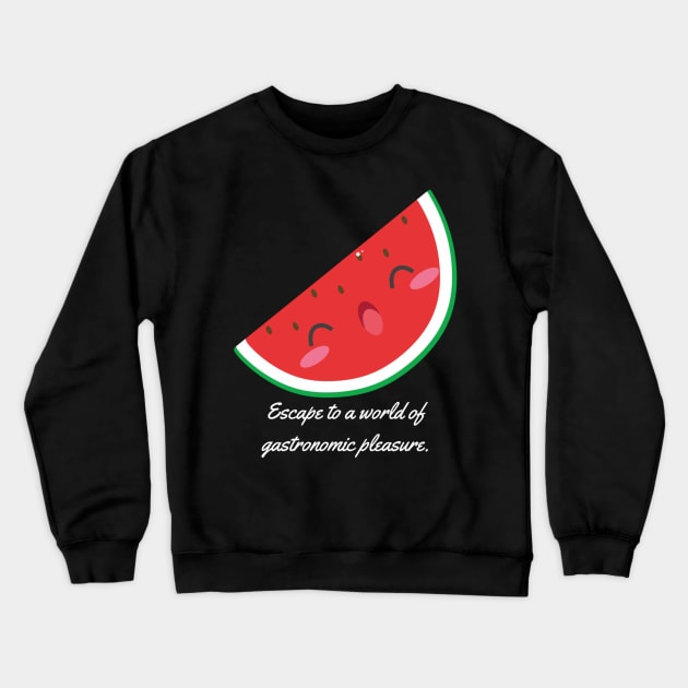 Escape to a world of gastronomic pleasure. Crewneck Sweatshirt by Nour